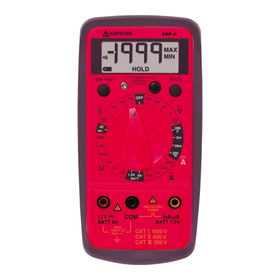 Amprobe 5XP-A Bedienungshandbuch