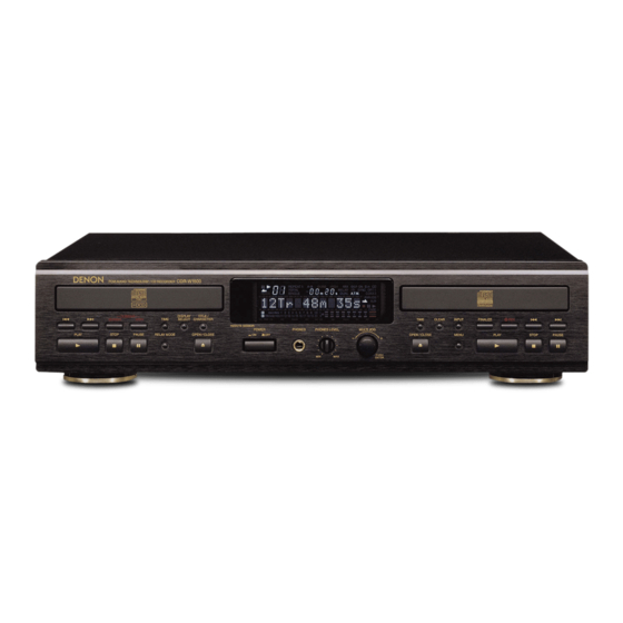 Denon CDR-W1500 Bedienungsanleitung