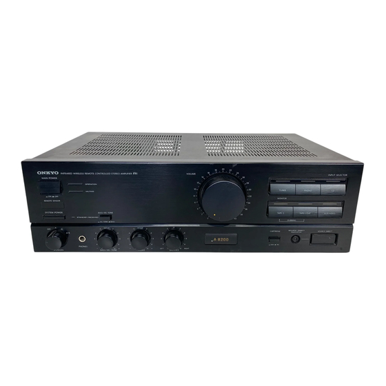 Onkyo A-8200 Bedienungsanleitung