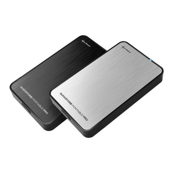 Sharkoon QUICKSTORE PORTABLE PRO USB3.0 Handbuch