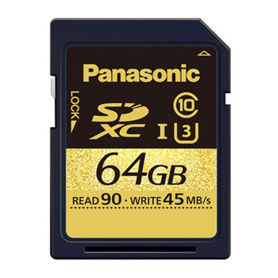 Panasonic RP-SDUC64GAK Bedienungsanleitung