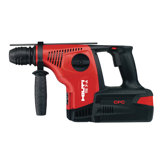 Hilti TE 7-A Bedienungsanleitung