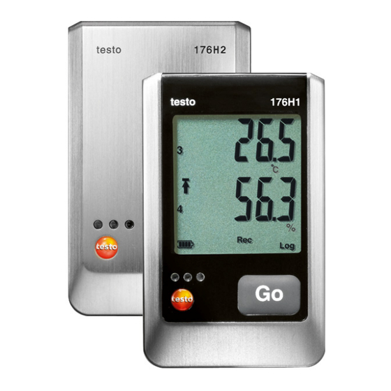 testo TE176-T1 Bedienungsanleitung