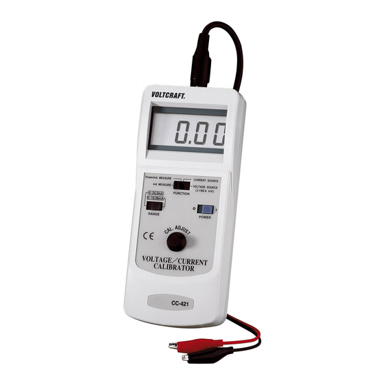 Conrad CC-421 Bedienungsanleitung