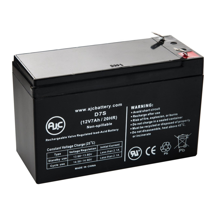 Power-Sonic 12V-7A Betriebsanleitung