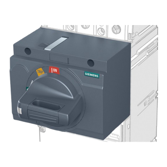 Siemens 3VA9137 - 0EK11 Betriebsanleitung