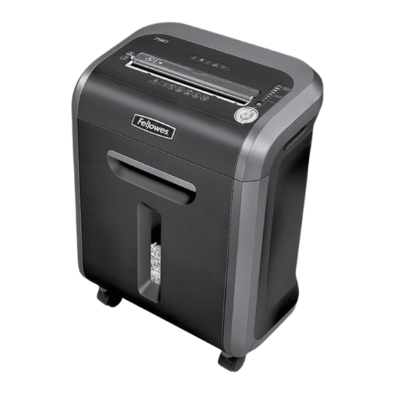 Fellowes Powershred 79Ci Bedienungsanleitung