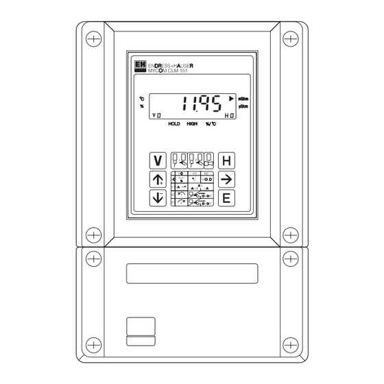 Endress+Hauser mycom CLM 121-CD/MM Betriebsanleitung