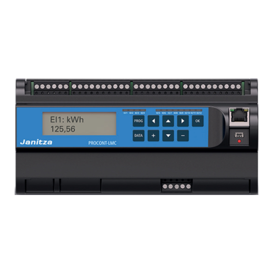 janitza Procont-LMC Benutzerhandbuch Und Technische Daten
