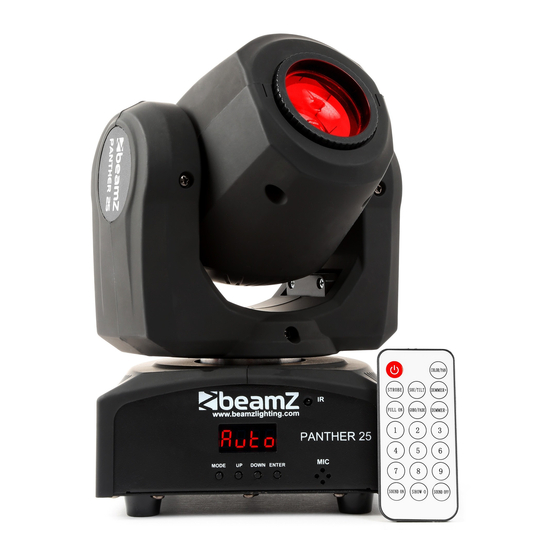 Beamz Panther 25 Led Spot Gebrauchsanleitung