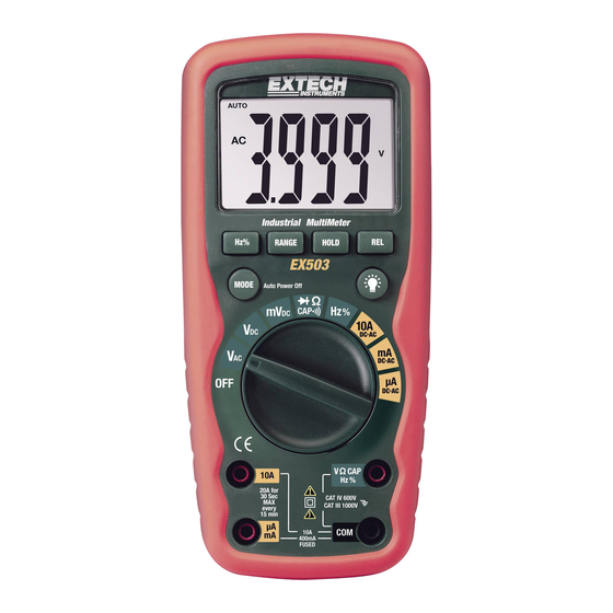 Extech Instruments EX503 Bedienungsanleitung