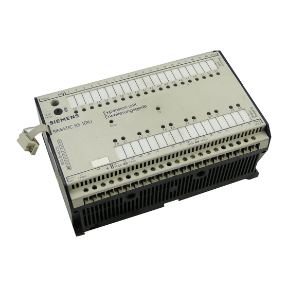 Siemens SIMATIC S5-101 U Betriebsanleitung