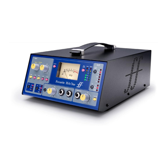 Focusrite ISA One Bedienungsanleitung