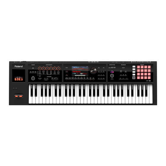 Roland FA-08 Kurzanleitung