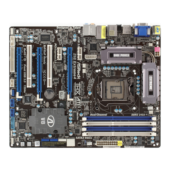 ASROCK Z68 Extreme4 Bedienungsanleitung