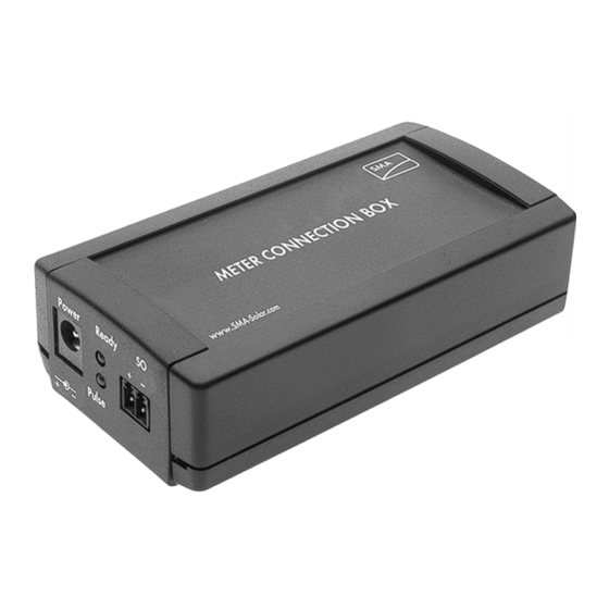 SMA METER CONNECTION BOX Installationsanleitung
