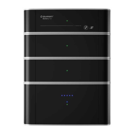 SOLARWATT Battery flex AC-1 Installations- Und Bedienungsanleitung