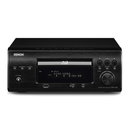 Denon RBD-X1000 Bedienungsanleitung