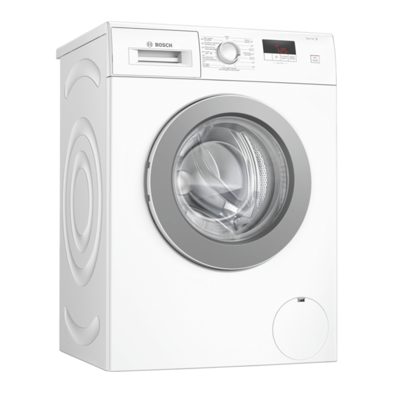 Bosch WAJ2806EFG Gebrauchs- Und Installationsanleitung