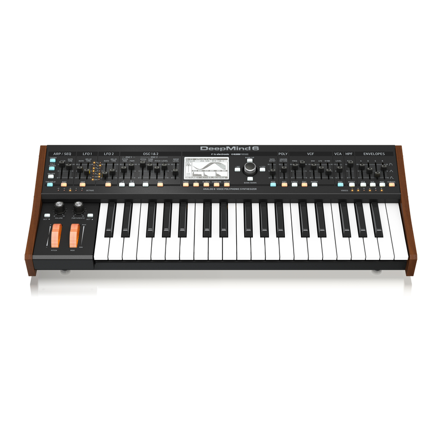 Behringer DeepMind 6 Schnellstartanleitung
