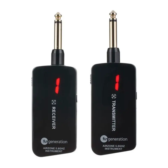 thomann Fun Generation AirZone 5.8GHz Instrument Kurzanleitung