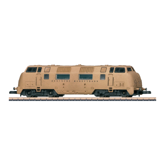 Märklin V 200.0 Bronze Feinguss Edition Bedienungsanleitung