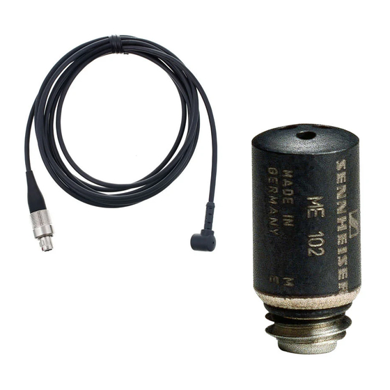 Sennheiser MKE 102 Gebrauchsanleitung