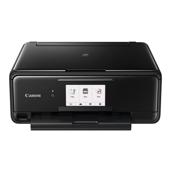 Canon PIXMA TS8100 Serie Inbetriebnahme