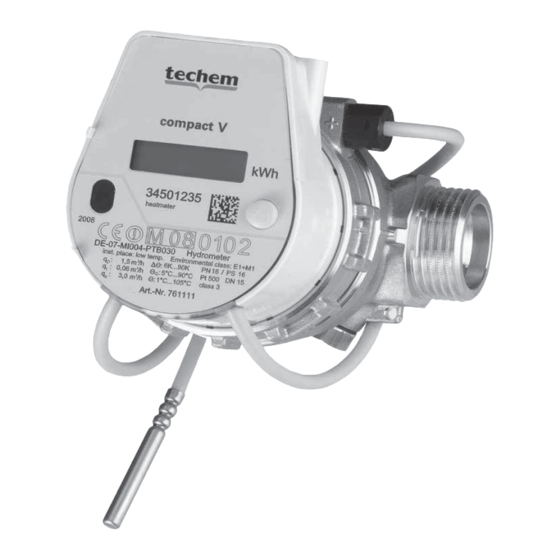 techem compact V Montageanleitung