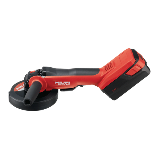 Hilti AG 125-A36 Bedienungsanleitung