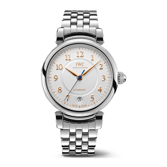 IWC Schaffhausen DA VINCI AUTOMATIC Bedienungsanleitung