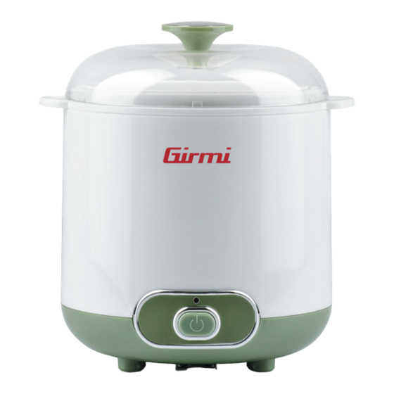 Girmi YG02 Bedienungsanleitung