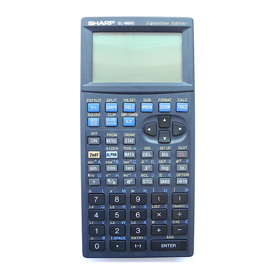 Sharp EL-9650 Kurzanleitung