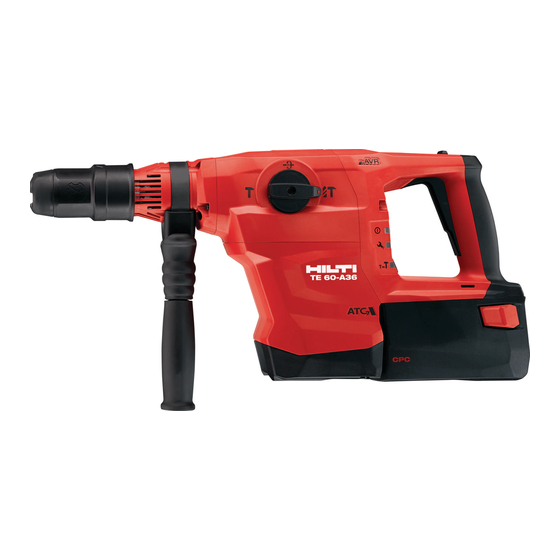 Hilti TE 60-A36 Bedienungsanleitung