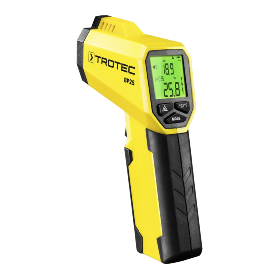 Trotec BP25 Bedienungsanleitung