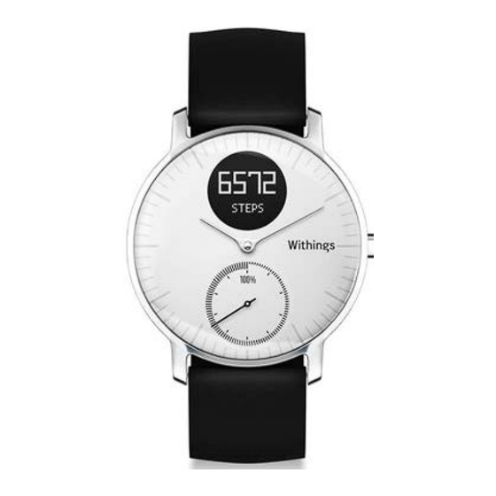 Withings STEEL HR Series Bedienungs Und Installationsanleitung Handbuch