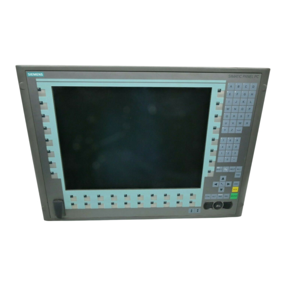 Siemens SIMATIC Panel PC 577 Betriebsanleitung