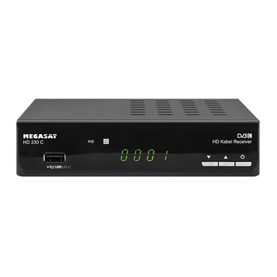 Megasat HD 230 C Bedienungsanleitung