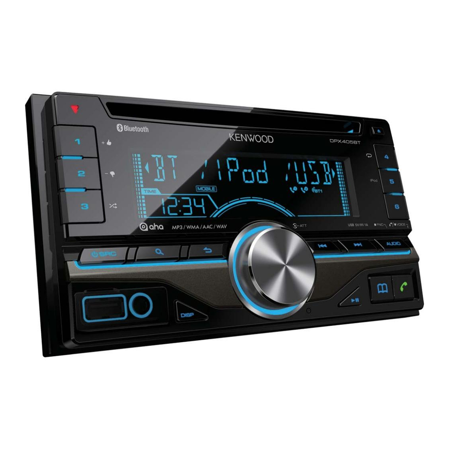 Kenwood DPX405BT Kurzanleitung