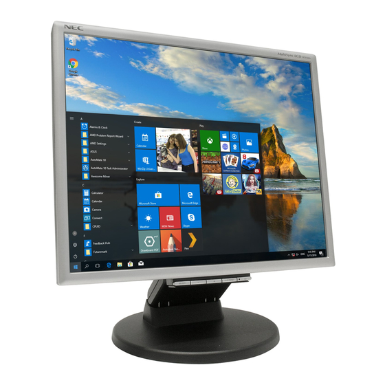 NEC MultiSync LCD175VXM+ Bedienerhandbuch