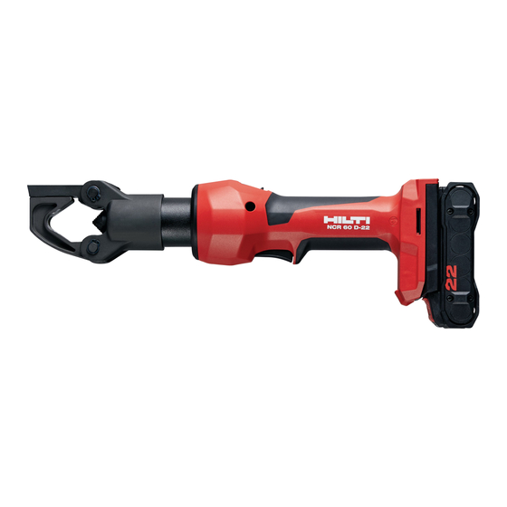 Hilti NCR 60 D-22 Original Bedienungsanleitung