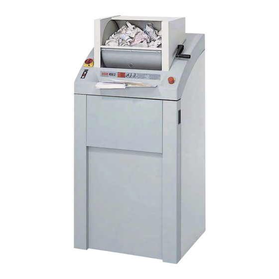 HSM  450.2 Betriebsanleitung