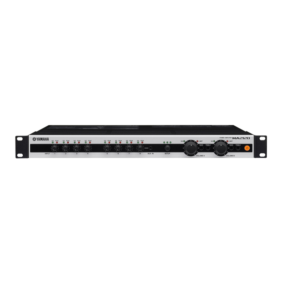 Yamaha MA2120 Installationsanleitung