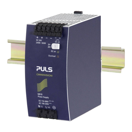 Puls dimension QS10 Bedienungsanleitung