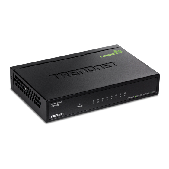 TRENDnet TEG-S81g Anleitung Zur Schnellinstallation