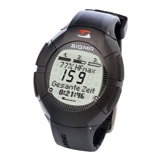 Sigma TOPLINE ONYX FIT Bedienungsanleitung