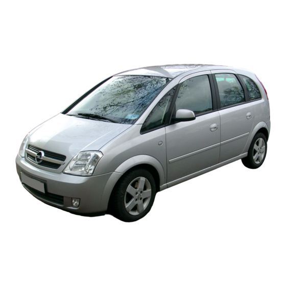 Opel Meriva Bedienungsanleitung