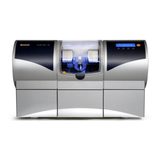 Sirona inLab MC XL Handbuch