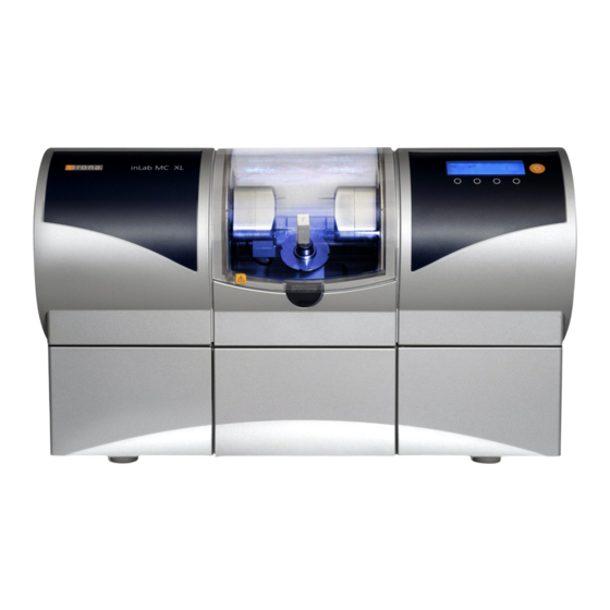 Sirona inLab MC XL Ergänzung Zur Gebrauchsanweisung