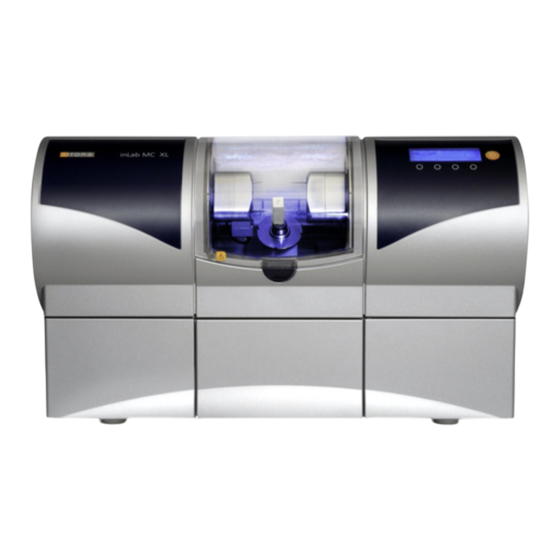 Sirona inLab MC XL Handbuch